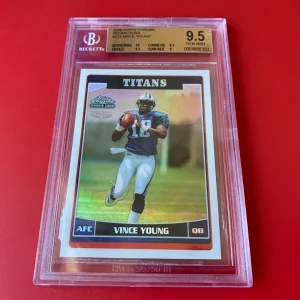 Vince Young 2006 Topps Chrome Refractors ROOKIE Card BGS 9.5 GEM MINT