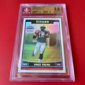 Vince Young 2006 Topps Chrome Refractors ROOKIE Card BGS 9.5 GEM MINT
