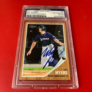 Wil Myers 2011 Topps Heritage Card Signed Auto PSA/DNA Slabbed