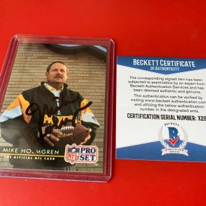 Mike Holmgren Packers 1992 Pro Set Card Signed Auto BAS COA