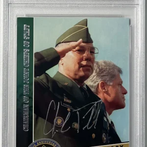 2009 UPPER DECK GENERAL COLIN POWELL SIGNED AUTOGRAPH PSA DNA CERTIFIED