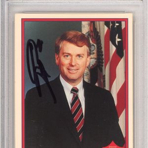 1991 Pacific Vice President Dan Quayle SIGNED AUTOGRAPH PSA DNA COA Desert Storm