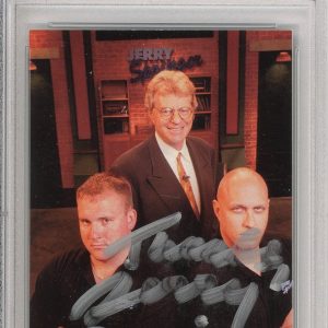 1998 Comic Images Promo Card Jerry Springer Show Signed Rookie PSA DNA COA