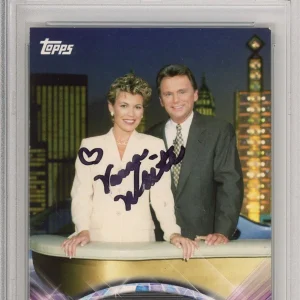2011 TOPPS AMERICAN PIE WHEEL FORTUNE VANNA WHITE SIGNED CARD PSA DNA Authentic