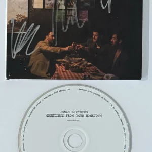 The Jonas Brothers Signed Greetings From Your Hometown CD Cover BAS Beckett COA