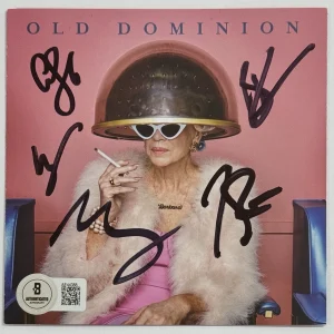 BAND SIGNED Old Dominion AUTOGRAPH Barbara CD Booklet Book BAS Beckett COA