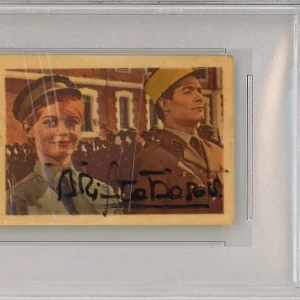 1959 Dutch Film Stars B-Series Brigitte Bardot Card SIGNED PSA DNA COA Autograph