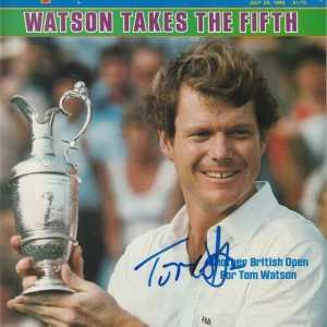TOM WATSON Signed 7/25/83 SPORTS ILLUSTRATED Beckett (BAS)