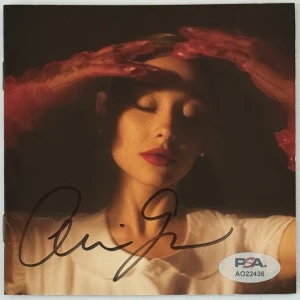 Ariana Grande SIGNED Eternal Sunshine CD Cover Book FULL SIG PSA DNA COA Wicked