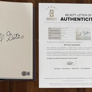 SIGNED Bill Gates Source Code: My Beginnings Book Beckett BAS COA AUTOGRAPH 1st