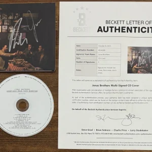 The Jonas Brothers Signed Greetings From Your Hometown CD Cover BAS Beckett COA