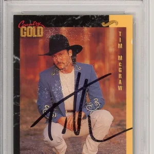 1993 Country Gold Tim McGraw Signed New Faces RC Card PSA DNA COA Autograph Auto