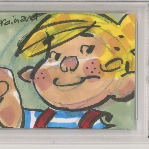 Ron Ferdinand AUTOGRAPH Dennis The Menace UNIQUE 1/1 Sketch SIGNED PSA DNA COA