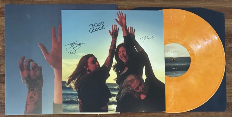 BOYGENIUS BAND SIGNED Album Art Card Autograph Beckett BAS COA & Record Vinyl LP