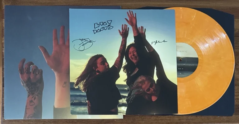 BOYGENIUS SIGNED Album Card Autograph Beckett BAS COA & The Record Orange Vinyl