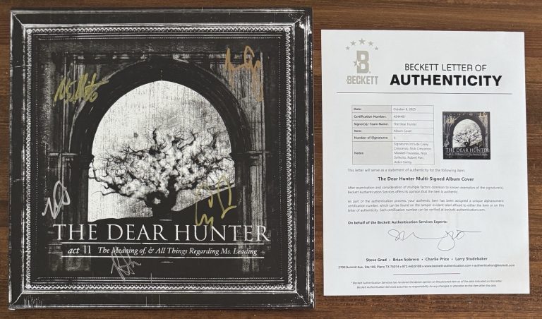 SIGNED THE DEAR HUNTER ACT II Maroon VINYL 2LP BAS BECKETT COA AUTOGRAPH AUTO