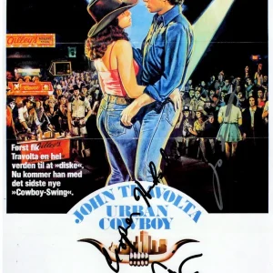 Urban Cowboy Multi Signed Autographed 11X17 Photo Travolta Corbin JSA HH37535