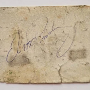 Elvis Presley REAL hand SIGNED vintage Julius Lewis business card JSA LOA