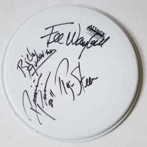 The Tubes REAL SIGNED 10" Drumhead COA Autographed Fee Waybill + Great PROOF