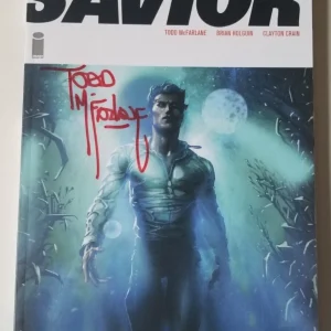 Todd McFarlane REAL hand SIGNED SAVIOR Softcover Comic Book JSA COA Autographed