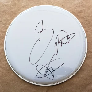 Waterparks REAL hand SIGNED 12" Drumhead #1 COA Autographed Awsten Knight +2