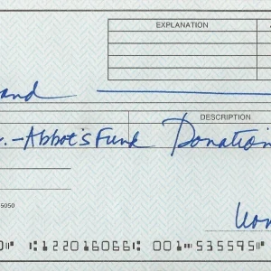 Leonard Cohen composer REAL hand SIGNED Full Size Personal Check #2 JSA COA