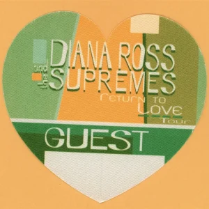 Diana Ross & The Supremes 2000 Return To Love Concert Tour GUEST Backstage Pass