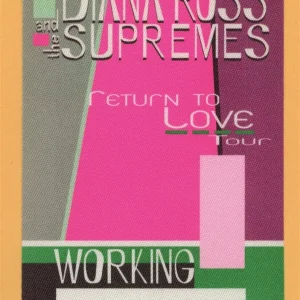 Diana Ross & The Supremes 2000 Return To Love Concert Tour ORCH Backstage Pass