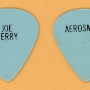 Aerosmith Joe Perry 2-Line Vintage Guitar Pick - 1977 Draw The Line Tour - USED