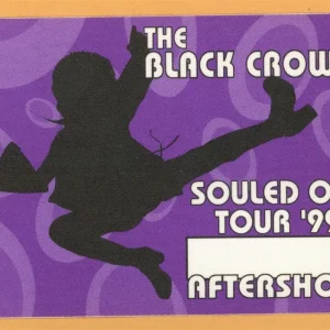Black Crowes 1999 By Your Side Concert Tour After Show Backstage Pass