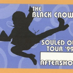 Black Crowes 1999 By Your Side Concert Tour After Show Backstage Pass