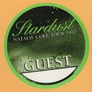 Natalie Cole 1997 Stardust Concert Tour GUEST Backstage Pass