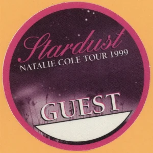 Natalie Cole 1999 Stardust Concert Tour GUEST Backstage Pass