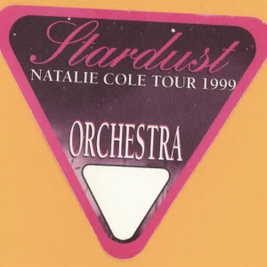 Natalie Cole 1999 Stardust Concert Tour ORCH Backstage Pass