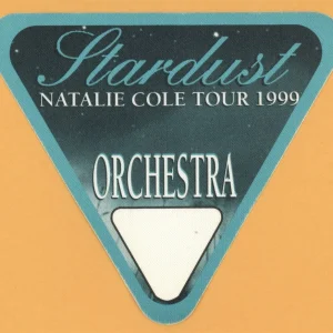 Natalie Cole 1999 Stardust Concert Tour ORCH Backstage Pass