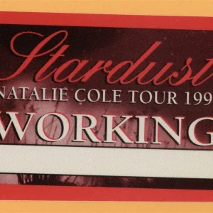 Natalie Cole 1999 Stardust Concert Tour WORKING Backstage Pass