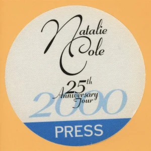 Natalie Cole 2000 25th Anniversary Concert Tour PRESS Backstage Pass