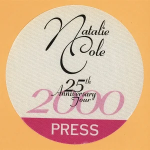 Natalie Cole 2000 25th Anniversary Concert Tour PRESS Backstage Pass
