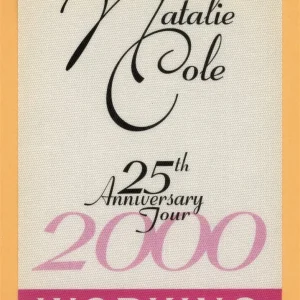 Natalie Cole 2000 25th Anniversary Concert Tour WORKING Backstage Pass