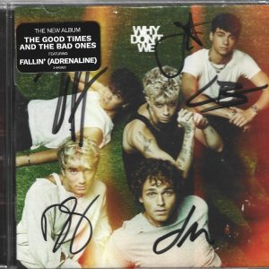 Why Don't We REAL hand SIGNED Good Times And The Bad Ones CD #3 COA Autographed