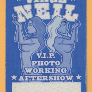 Motley Crue 1993 Vince Neil Concert Tour Backstage Pass