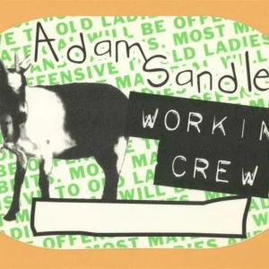 Adam Sandler 1997 Concert Tour CREW Backstage Pass