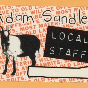 Adam Sandler 1997 Concert Tour LOCAL Backstage Pass