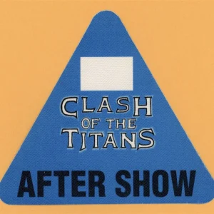 Slayer 1990 Clash of the Titans w/ Megadeth, Anthrax Concert Tour Backstage Pass