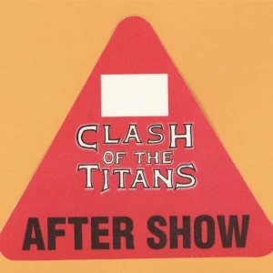Slayer 1990 Clash of the Titans w/ Megadeth, Anthrax Concert Tour Backstage Pass