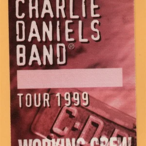 Charlie Daniels Band 1999 Concert Tour WORKING Backstage Pass