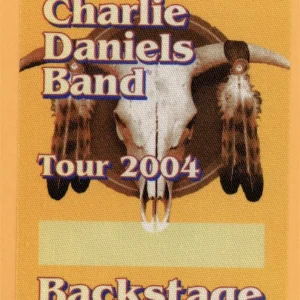 Charlie Daniels Band 2004 Concert Tour ALL ACCESS Backstage Pass