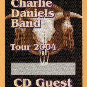 Charlie Daniels Band 2004 Concert Tour GUEST Backstage Pass