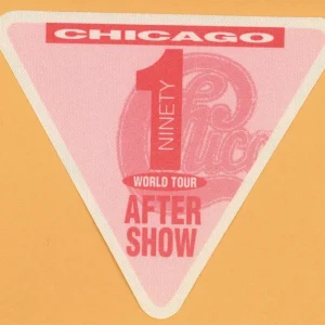 Chicago 1991 Ninety 1 Concert Tour AFTER SHOW Backstage Pass