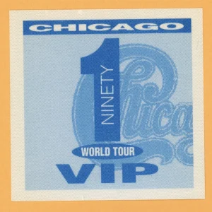 Chicago 1991 Ninety 1 Concert Tour VIP Backstage Pass